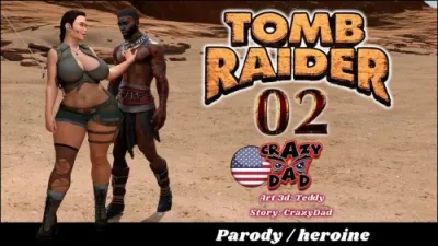 3D PervyPigs Tomb Raider XXX Parody Adventure with Big Black Dick & Lusty MILF!