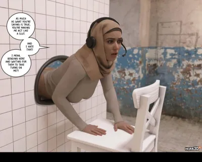 3D Adult Comic: Stocking Secrets - Housewife Hijab Debauchery