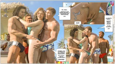 Tab109s Cancun Conquest: Tantalizing 3D Interracial Action