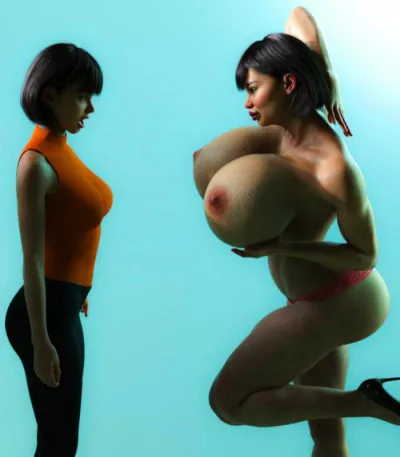 Giant Breasts & Butts - The Transforming MILF Adventure by Traveller1993 - 3D Adult Comic