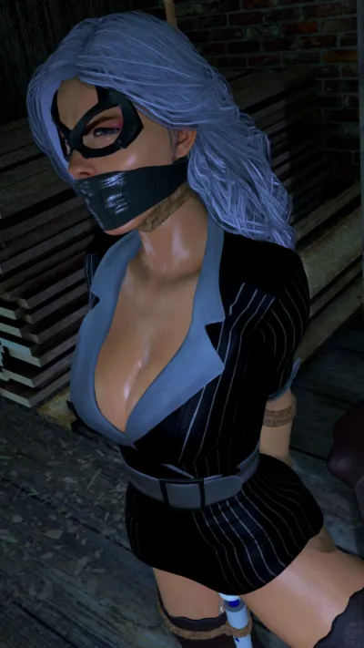 3D Bondage Kingdom: Resident Evils Black Cat Trapped in Final Fantasy VIIs Tomb Raid with MrMidnightCosmic