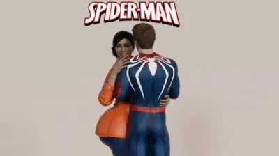 3D Redrock Spins Web of Lust with Spider-Man Parody - Big Boobs & Big Dick Action!