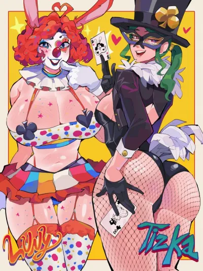 Big-Breasted Bonanza: Clowning Around with Differlands Unusual Pupils - Adult Comic Action