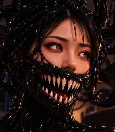 SkinnyDippingSymbioYunaGainsBigBreastsHugeAssExpansionMilfMeetsMonsterPlay