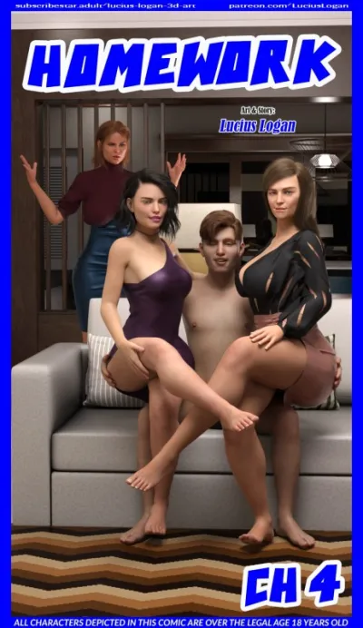 3D XXX Parodies: Lucius Logans Explicit Homework Vol.4 - Bikini Blowjobs, Big-Assed MILF Boning Sessions & More!